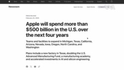 „Епл“ најави 500 милијарди долари инвестиција во САД и 20.000 работни места