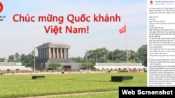 Lời ch&#250;c mừng của Tổng thống Đức tr&#234;n trang Facebook của cơ quan đại diện ngoại giao của Berlin ở H&#224; Nội.