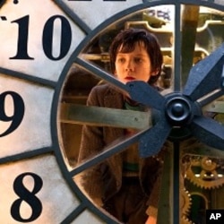 Asa Butterfield plays Hugo Cabret in "Hugo."