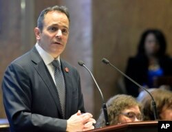 FILE - Kentucky Gov. Matt Bevin.