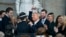 President Donald J. Trump celebrates with family after being sworn in as the 47th president of the United States takes place inside the Capitol Rotunda of the U.S. Capitol building in Washington, Jan. 20, 2025. 
