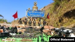 အာရက္ခတပ်တော် (AA) သတင်း ပြန်ကြားရေးက ဇန်နဝါရီလ နှောင်းပိုင်းတုန်းက ထုတ်ပြန်တဲ့ ပဲခူးတိုင်းနဲ့ ရခိုင် ပြည်နယ် အစပ် တိုက်ပွဲ မှတ်တမ်း ဓာတ်ပုံ။ ဓာတ်ပုံ - AA Info Desk
