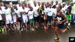 Sierra Leone's Idrissa Kargbo who finished second in the Liberia Marathon