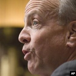 Senate Banking Committee member Sen. Jerry Moran, R-Kansas takes part in the committee's hearing on Capitol Hill in Washington, March 15, 2011