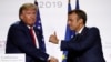 El presidente de Francia, Emmanuela Macron y el presidente de Estados Unidos, Donald Trump, durante la última cumbre del G7 en Biarritz, Francia. 