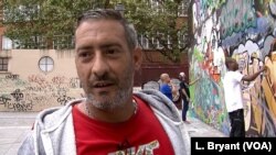 Artist Fred Morelli on a summertime grafitti project with friends.