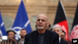 Afghan President Ashraf Ghani speaks during a news conference in Kabul, Afghanistan, Feb. 29, 2020. The U.S. signed a peace agreement with Taliban militants Saturday aimed at bringing an end to nearly two decades of bloodshed in Afghanistan.