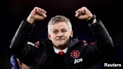 L'entraineur de Manchester United Ole Gunnar Solskjaer lors d'un match contre Manchester City, Angleterre, le 22 décembre 2018