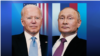 Presiden AS Joe Biden and Presiden Rusia Vladimir Putin dalam sebuah infografik. (Foto: AP)