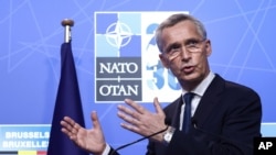 NATO Secretary General Jens Stoltenberg says, Aug. 17, 2021, Afghanistan’s leadership was responsible for the rapid collapse of the Afghan military.