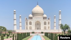 FILE - The Taj Mahal in Agra, India, April 2, 2020.
