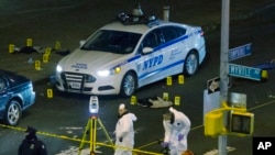 Une vue du site du meurtre