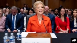 প্রেসিডেন্ট ডনাল্ড ট্রাম্প মনোনীত শিক্ষামন্ত্রী লিন্ডা ম্যাকমোহন (ফাইল ছবি)