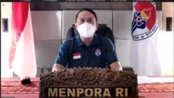 Menpora Zainudin Amali memberikan klarifikasi terkait adanya surat dari Badan Anti-Doping Dunia (WADA) yang menyatakan Indonesia tidak patuh pada penegakan standar anti-doping karena tidak mengikuti Test Doping Plan (TDP) yang dibuat pada tahun 2020.(foto