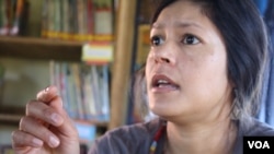 Rejane Woodroffe, director of the Bulungula Incubator [BI] NGO (D. Taylor/VOA)