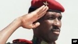 Thomas Sankara, l'ancien président burkinanè assassiné en 1987 au pouvoir