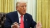 প্রেসিডেন্ট ডনাল্ড ট্রাম্প ওয়াশিংটনে হোয়াইট হাউসে ওভাল অফিসে বক্তব্য রাখছেন। ৬ মার্চ, ২০২৫।