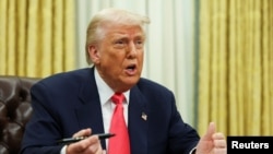 Президент США Дональд Трамп. REUTERS/Evelyn Hockstein