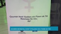Ministè Kondisyon Fanm Ayisyen Ankouraje Medam yo 'Aji' Kont Zak Vyolans yo ki Sible yo ak Tifi 