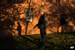 Rancher Jim Chilton poses for a photo on his 50,000-acre ranch in Arivaca, about 80 miles southwest of Tucson, Arizona, April 2, 2017.
