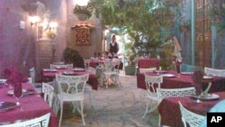 FILE - Cuba began permitting home-based restaurants, called 'paladares,' in the 1990s and eased rules that sped their increase after 2011. This one is in Santiago, Cuba. (VOA)