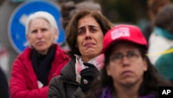 Роднини и поддржувачи на заложниците кои ги држи Хамас во појасот Газа протестираат пред кабинетот на премиерот во Ерусалим, 11 февруари 2025 година