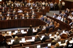 Israel's parliament votes to dissolve itself, May 29, 2019, sending the country to an unprecedented second snap election this year.