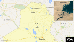 Mosul dam, near Mosul, Iraq.