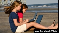 Homework on the beach
