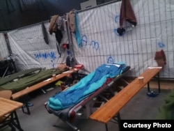 Constant noise and crowds are among the biggest challenges of life in European camps, some refugees say, easter Germany, Nov. 2015.