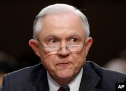 Attorney General Jeff Sessions testifies before the Senate Intelligence Committee hearing about his role in the firing of James Comey, his Russian contacts during the campaign and his decision to recuse from an investigation into possible ties between Mos
