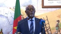 Cameroon External Relations Minister Lejeune Mbella Mbella. (Moki Edwin Kindzeka/VOA)
