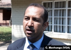 Mohamed Ag Ayoya the United Nations Children’s Fund representative in Zimbabwe says the U.N. family is mobilizing resources to tame cholera in Harare, Sept. 11, 2018.