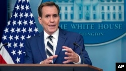 FILE - White House national security communications advisor John Kirby at the White House in Washington, May 17, 2024.