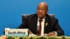 South Africa's President Jacob Zuma delivers a speech at the 2017 BRICS Summit in Xiamen, Fujian province in China, Sept. 4, 2017. 