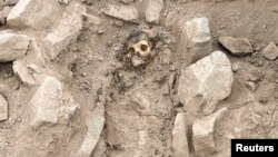 جسد مومیایی شده که به گفته باستان‌شناسان حدود ۳ هزار سال قدمت دارد. لیما، پرو - ۱۴ ژوئن ۲۰۲۳ (۲۴ خرداد ۱۴۰۲)