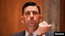 Penjabat Menteri Keamanan Dalam Negeri Chad Wolf di Komite Keamanan Dalam Negeri dan Urusan Pemerintah Senat di Capitol Hill, Washington, 23 September 2020. (Foto: Greg Nash via Reuters)