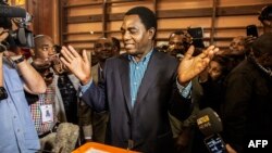 FILE - Hakainde Hichilema of the United Party for National Development casts his ballot in Lusaka's Kabulonga suburb, Jan. 20, 2015. Zambians chose Edgar Lungu to serve the remainder of the term of President Michael Sata, who died in October 2014. 