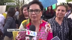 Gaziantep'te kadınlara yönelik artan şiddet olayları protesto edildi 