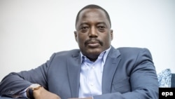 Le président Joseph Kabila Kabange de la République démocratique du Congo, à Kinshasa, 19 Février 2015. epa / MICHAEL KAPPELER