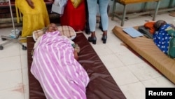 Survivors of an airstrike by Ethiopian government forces receive treatment at the Shire Shul General hospital in the town of Dedebit, in northern region of Tigray, Ethiopia Jan. 8, 2022.