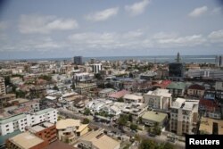 A view of the Victoria Island district in Nigeria's commercial capital, Lagos, April 19, 2016.
