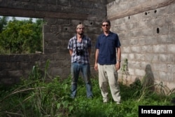 The instagram feed "Everyday Africa" was born out of a collaboration between photojournalist Peter DiCampo and writer Austin Merrill, seen here in Ivory Coast.