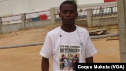 Emiliano Catombela, um dos agredidos pela polícia