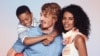 Actors portray a biracial family in an ad for the Old Navy clothing retailer. (Courtesy Old Navy)