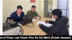 Pháp Luật Thành Phố Hồ Chí Minh đưa tin công an Đắk Lắk phạt ông N.H.V vì tung tin thất thiệt, 6/2/2025.
