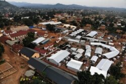 An Ebola treatment center is seen next to the hospital in Beni, Congo, July 13, 2019.