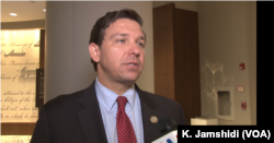 Republican Congressman Ron DeSantis speaks to VOA Persian in Washington, June 12, 2018.