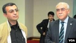 Yadigar Sadıqov və Müsavat Partiyasının başqanı İsa Qəmbər