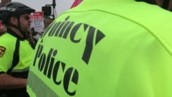 Competing Boston Rallies: Police Officers